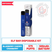 Elf Bar - Blueberry Cranberry Cherry - 20mg | Smokey Joes Vapes Co