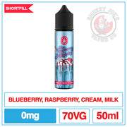 Juice N Power - Blue Raspberry Milkshake - 50ml |  Smokey Joes Vapes Co.