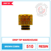 Drip Tip Warehouse - 510 Drip Tip - Brown Cobra |  Smokey Joes Vapes Co.