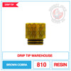 Drip Tip Warehouse - 810 Drip Tip - Brown Cobra |  Smokey Joes Vapes Co.