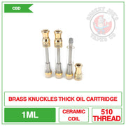 Brass Knuckle - Empty Thick Oil Cartridge.