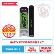 Nasty Fix Disposable - Double Apple Shisha | Smokey Joes Vapes Co