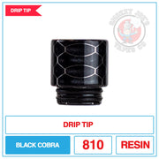 Drip Tip Warehouse - 810 Drip Tip - Black Cobra |  Smokey Joes Vapes Co.