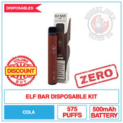 Elf Bar - Cola - 0mg | Smokey Joes Vapes Co