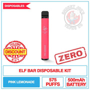 Elf Bar - Pink Lemonade - 0mg | Smokey Joes Vapes Co