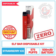 Elf Bar - Strawberry Ice - 0mg | Smokey Joes Vapes Co