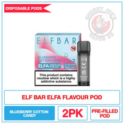 Elf Bar - Elfa Prefilled Pods - Blueberry Cotton Candy | Smokey Joes Vapes Co