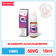 Elfliq - Nic Salt - Blueberry Sour Raspberry.