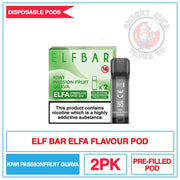 Elf Bar - Elfa Prefilled Pods - Kiwi Passionfruit Guava | Smokey Joes Vapes Co