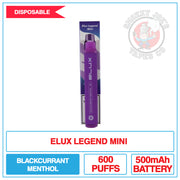 Elux Legend Mini - Blackcurrant Menthol |  Smokey Joes Vapes Co.