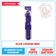 Elux Legend Mini - Blue Sour Raspberry |  Smokey Joes Vapes Co.