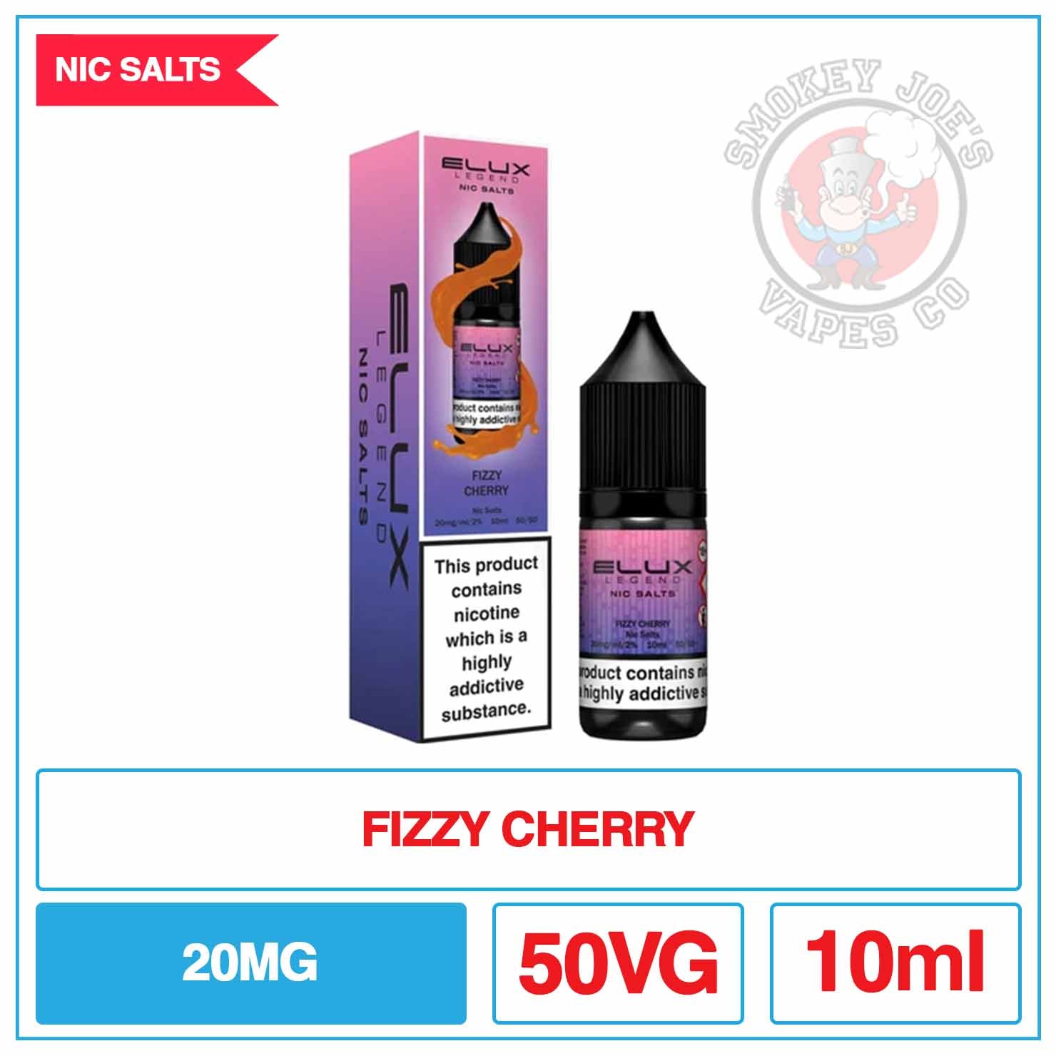 Elux Legend - Nic Salt - Fizzy Cherry | Smokey Joes Vapes Co Elux Legend - Nic Salt - Fizzy Cherry | Smokey Joes Vapes Co