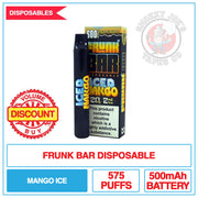 Frunk Bar Disposable - Iced Mango - 20mg | Smokey Joes Vapes Co