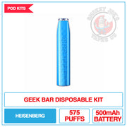 Geek Bar - Disposable Kit - Geek Berg - 20mg |  Smokey Joes Vapes Co.