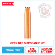 Geek Bar - Disposable Kit - Pasion Fruit - 20mg |  Smokey Joes Vapes Co.