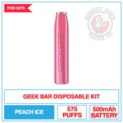 Geek Bar - Disposable Kit - Peach Ice - 20mg |  Smokey Joes Vapes Co.