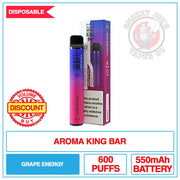 Aroma King Bar - Grape Energy - 20mg | Smokey Joes Vapes Co