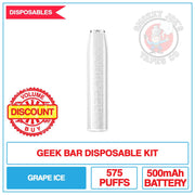 Geek Bar - Disposable Kit - Grape - 20mg | Smokey Joes Vapes Co