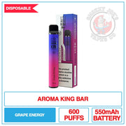 Aroma King Bar - Grape Energy - 20mg |  Smokey Joes Vapes Co.