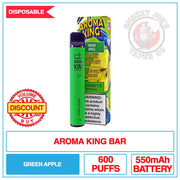 Aroma King Bar - Green Apple - 20mg | Smokey Joes Vapes Co