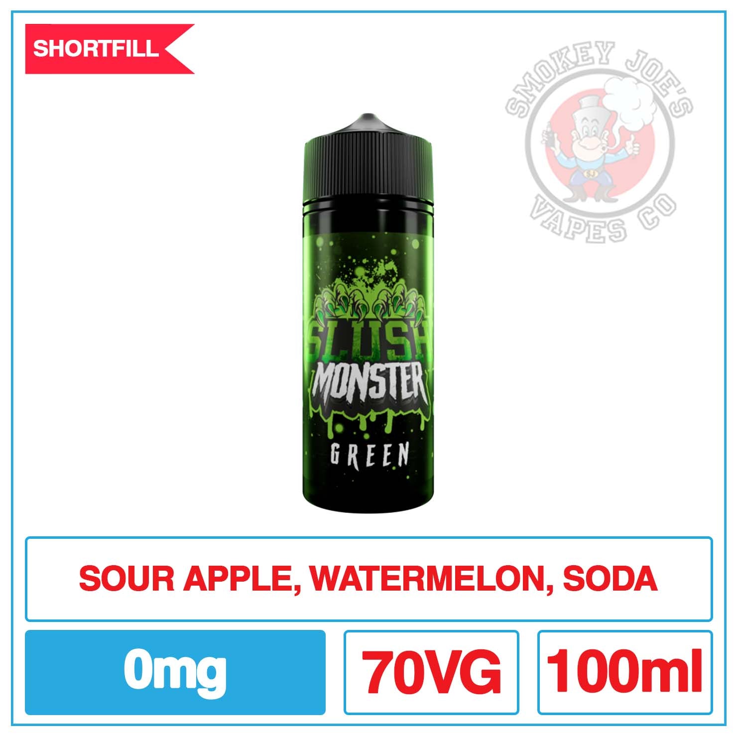 Slush Monster - Green - 100ml | Smokey Joes Vapes Co Slush Monster - Green - 100ml | Smokey Joes Vapes Co
