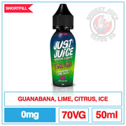 Just Juice - Exotic Fruits - Guanabana And Lime On Ice - 50ml |  Smokey Joes Vapes Co.
