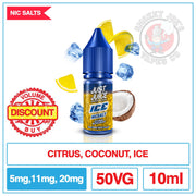 Just Juice Nic Salt - Ice Range - Citron And Coconut Ice | Smokey Joes Vapes Co