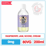 Just Jam - Scone Raspberry Jam - 200ml |  Smokey Joes Vapes Co.