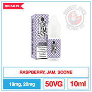 Just Jam Nic Salt - Raspberry Jam Scone |  Smokey Joes Vapes Co.
