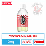 Just Jam - Strawberry Doughnut - 200ml |  Smokey Joes Vapes Co.