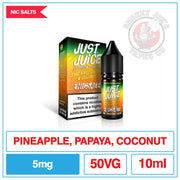 Just Juice Pineapple Papaya Coconut 5mg | Smokey Joes Vapes Co
