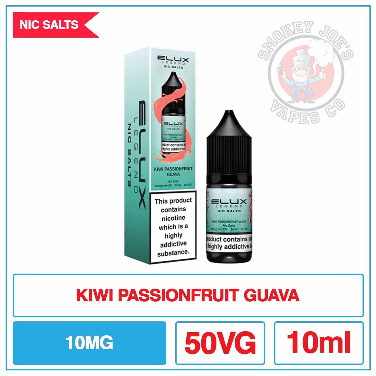 Elux Legend - Nic Salt - Kiwi Passionfruit Guava | Smokey Joes Vapes Co Elux Legend - Nic Salt - Kiwi Passionfruit Guava | Smokey Joes Vapes Co