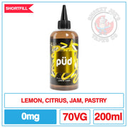 PUD Pudding & Decadence - Lemon Curd - 200ml |  Smokey Joes Vapes Co.