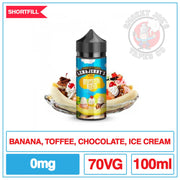 Len and Jenny's - Banana Split Ice Cream - 100ml | Smokey Joes Vapes Co