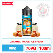 Len and Jennys - Salted Caramel Ice Cream - 100ml |  Smokey Joes Vapes Co.