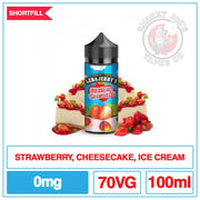 Len and Jennys - Strawberry Cheesecake Ice Cream - 100ml |  Smokey Joes Vapes Co.