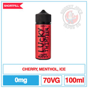 Lucky Thirteen - Menthol - Cherry Menthol - 100ml |  Smokey Joes Vapes Co.