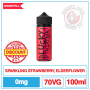 Lucky Thirteen - Botanical - Sparkling Strawberry Elderflower - 100ml | Smokey Joes Vapes Co