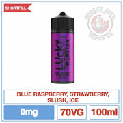 Lucky Thirteen - Blue Raspberry And Strawberry Slush - 100ml | Smokey Joes Vapes Co