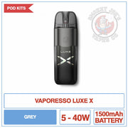 Vaporesso - Luxe X - Pod Kit - Grey | Smokey Joes Vapes Co