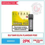 Elf Bar - Elfa Prefilled Pods - Mango | Smokey Joes Vapes Co