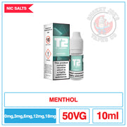 T2 - Nic Salt - Menthol |  Smokey Joes Vapes Co.