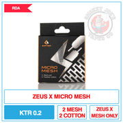 Zeus X - Micro Mesh & Cotton Pack |  Smokey Joes Vapes Co.