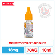 Ministry Of Vapes - 70/30 Nic Shot - 18mg |  Smokey Joes Vapes Co.