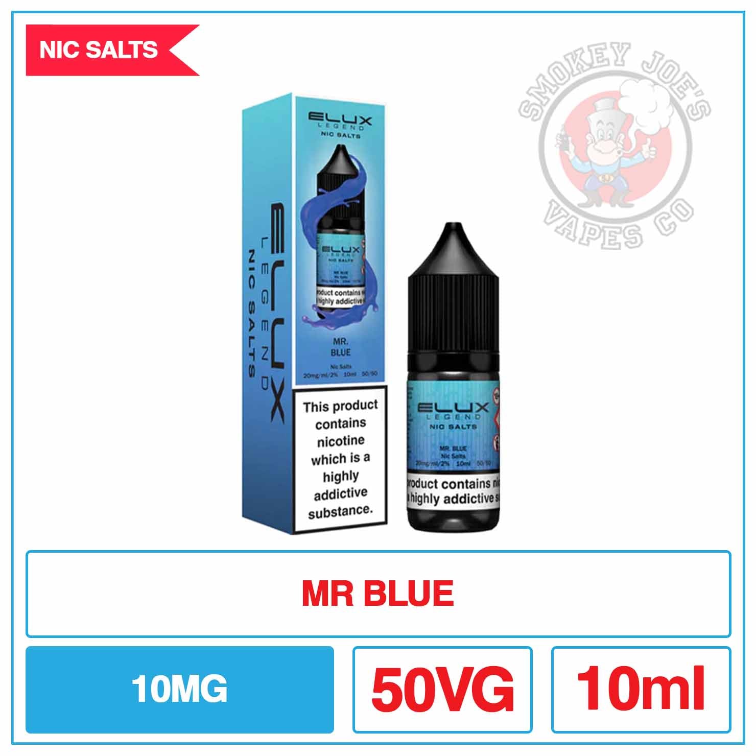 Elux Legend - Nic Salt - Mr Blue | Smokey Joes Vapes Co Elux Legend - Nic Salt - Mr Blue | Smokey Joes Vapes Co