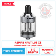 Aspire Nautilus XS Tank |  Smokey Joes Vapes Co.