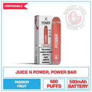 Juice N Power - Power Bar - Passion Fruit |  Smokey Joes Vapes Co.