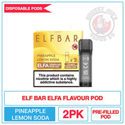 Elf Bar - Elfa Prefilled Pods - Pineapple Lemon Soda | Smokey Joes Vapes Co