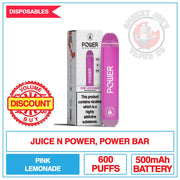 Juice N Power - Power Bar - Pink Lemonade | Smokey Joes Vapes Co