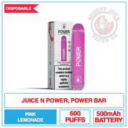 Juice N Power - Power Bar - Pink Lemonade |  Smokey Joes Vapes Co.